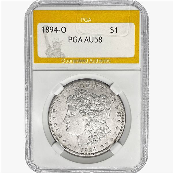 1894-O Morgan Silver Dollar PGA AU58