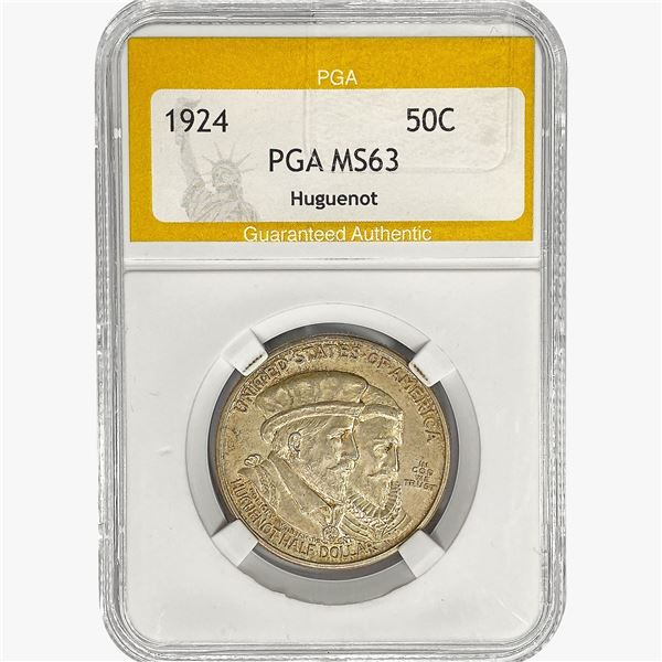 1924 Huguenot Half Dollar PGA MS63