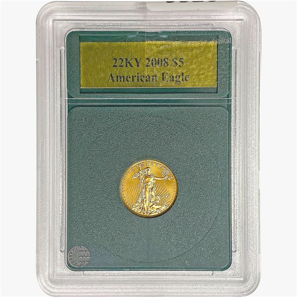 2008 $5 1/10oz. American Gold Eagle GG BU 22KY