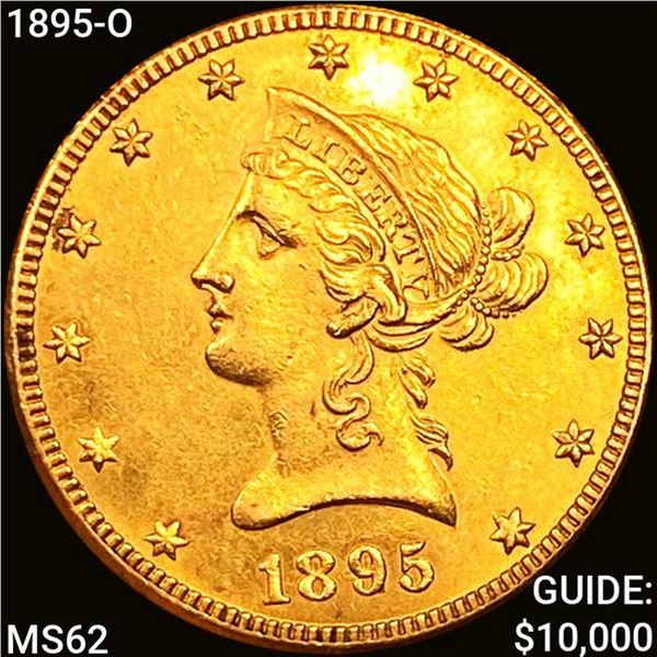 1895-O $10 Gold Eagle LIGHTLY CIRCULATED