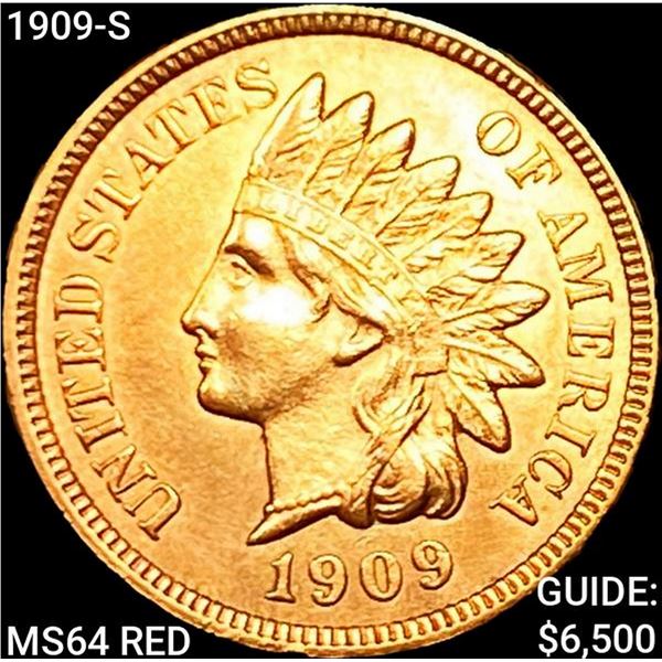 1909-S Indian Head Cent HIGH GRADE +