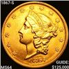 Image 1 : 1867-S $20 Gold Double Eagle CHOICE BU