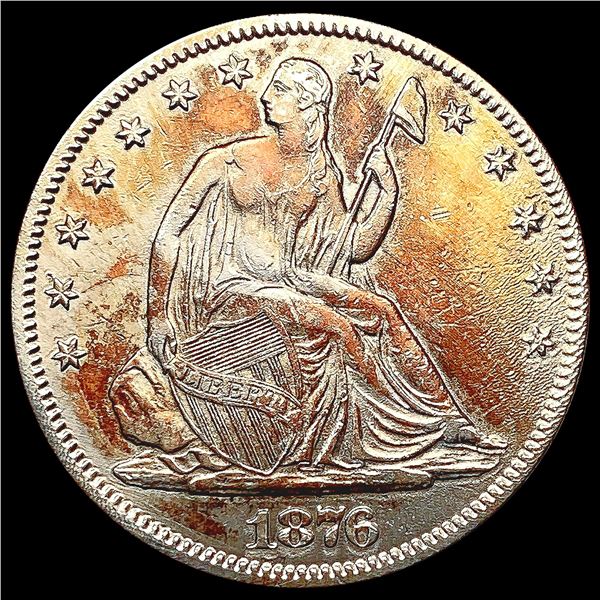 1876 Seated Liberty Half Dollar NEARLY UNCIRCULATE