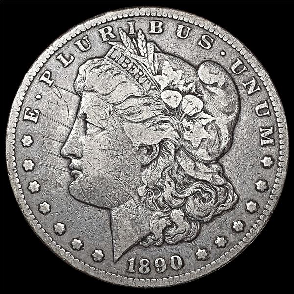 1890-CC Morgan Silver Dollar LIGHTLY CIRCULATED