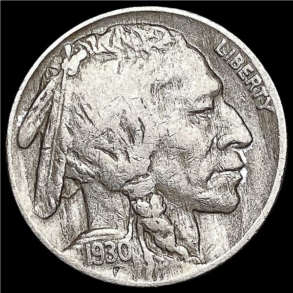 1930 DDR Buffalo Nickel LIGHTLY CIRCULATED