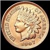 Image 1 : 1907 RED Indian Head Cent CHOICE BU