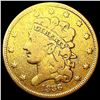 Image 1 : 1836 $5 Gold Half Eagle NICELY CIRCULATED