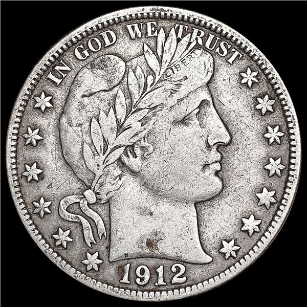 1912-D Barber Half Dollar NICELY CIRCULATED