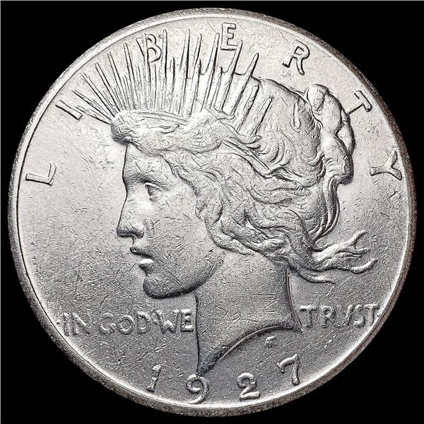 1927 Silver Peace Dollar NEARLY UNCIRCULATED