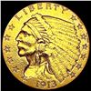 Image 1 : 1913 $2.50 Gold Quarter Eagle CLOSELY UNCIRCULATED