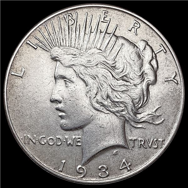 1934 Silver Peace Dollar CLOSELY UNCIRCULATED