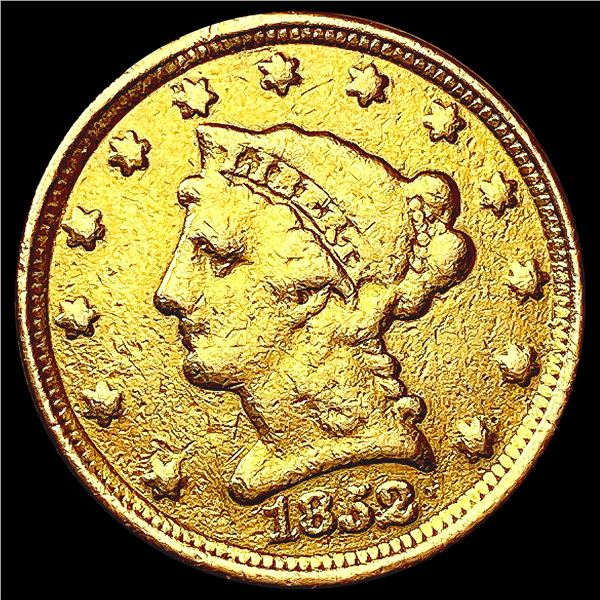 1852 $2.50 Gold Quarter Eagle LIGHTLY CIRCULATED