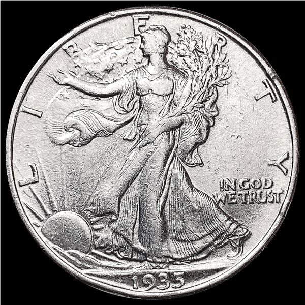 1935-D Walking Liberty Half Dollar CHOICE AU