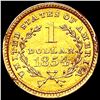 Image 2 : 1854 Rare Gold Dollar UNCIRCULATED