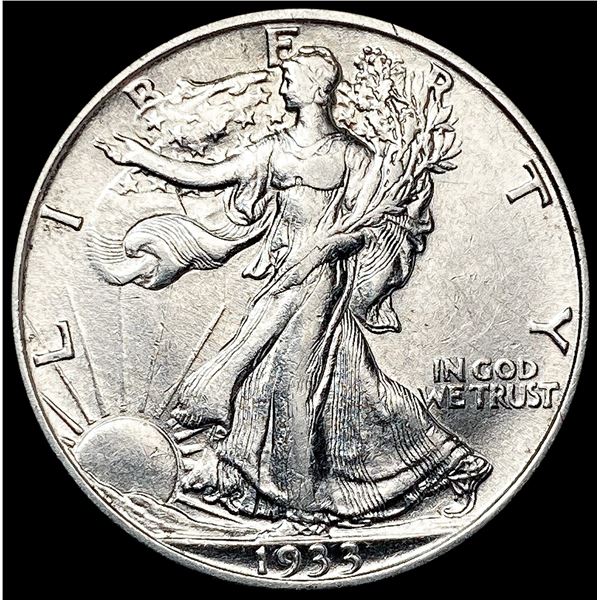 1933-S Walking Liberty Half Dollar CLOSELY UNCIRCU