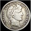 Image 1 : 1906-O Barber Dime LIGHTLY CIRCULATED