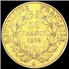 Image 2 : 1852-A France .1867oz Gold 20 Francs CLOSELY UNCIR