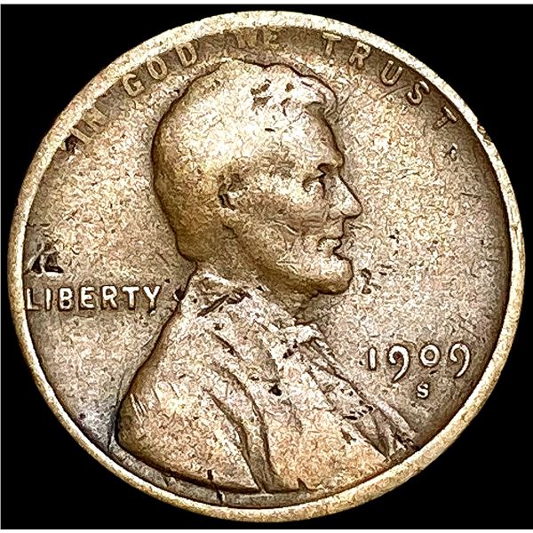 1909-S Wheat Cent NEARLY UNCIRCULATED
