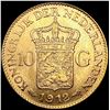 Image 2 : 1912 Netherlands .1947oz Gold 10 Gulden CHOICE BU