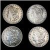 Image 1 : [4] Morgan Silver Dollars [1887-S, 1889-O, 1890-S,