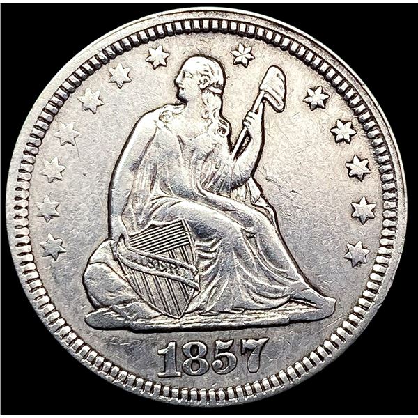 1857 Seated Liberty Quarter CLOSELY UNCIRCULATED