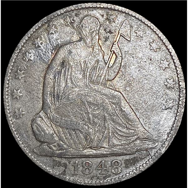 1848-O Seated Liberty Half Dollar LIGHTLY CIRCULAT