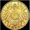 Image 2 : 1909 Germany .1152oz Gold 10 Mark UNCIRCULATED