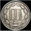Image 2 : 1881 Nickel Three Cent CLOSELY UNCIRCULATED