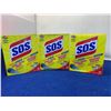 Image 1 : SOS Reusable Soap Filled Steel Wool Pads (3 x 10)