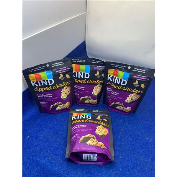 Kind Dipped Clusters- Dark Chocolate Vanilla Cashew (4 x 113g)