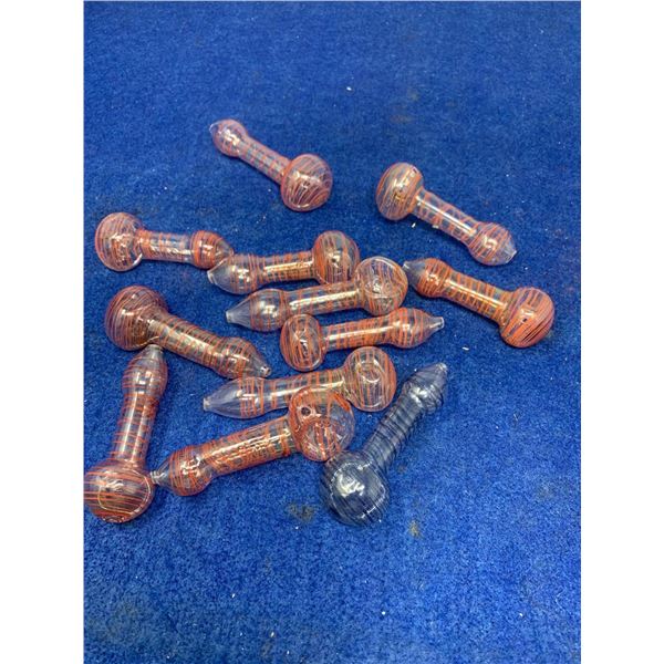 Lot of 12 Glass Pipes