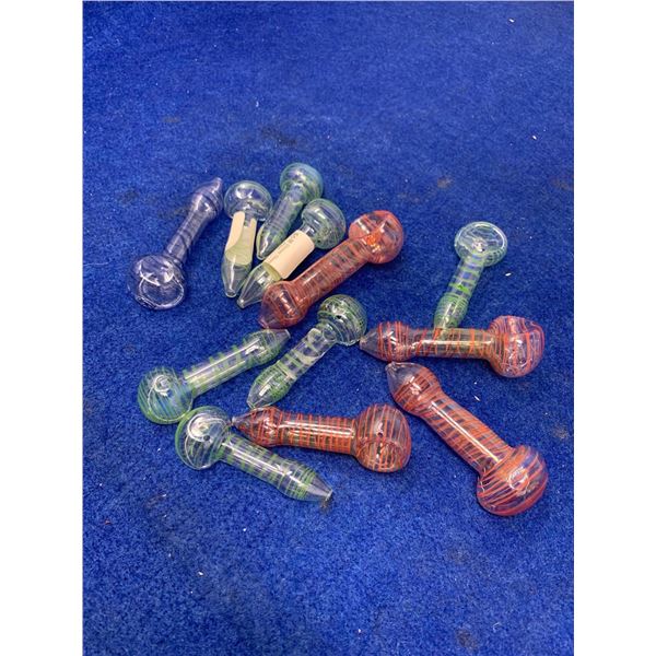 Lot of 12 Glass Pipes