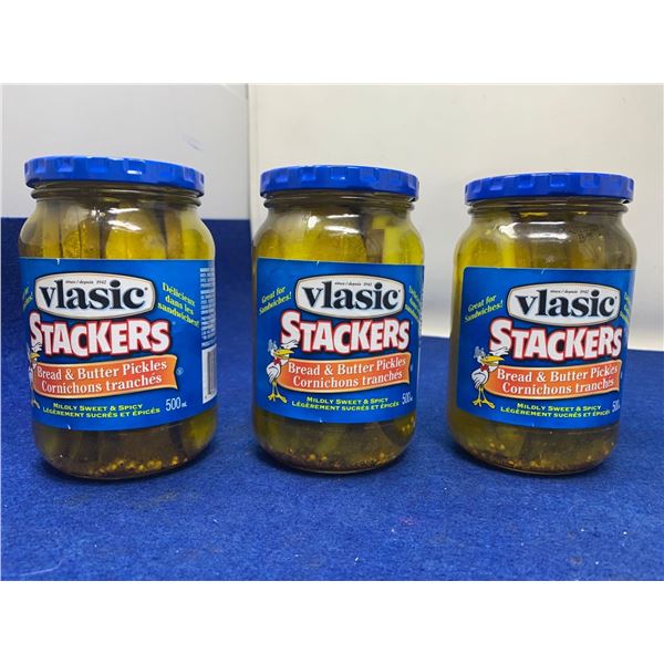 Vlasic Stackers Bread & Butter Pickles (3 x 500ml)