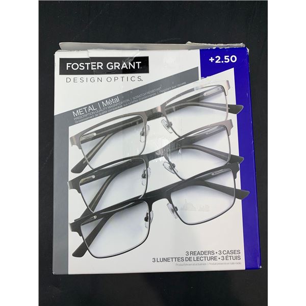 Foster Grant Reader Glasses (3 x 2.50)