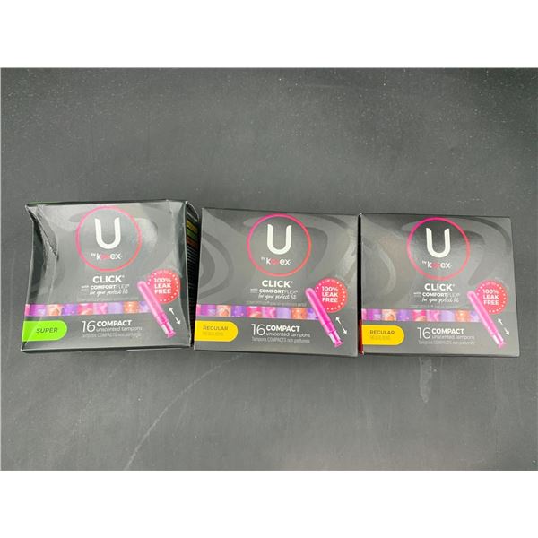 U by Kotex Tampons (3 x 16) Regular