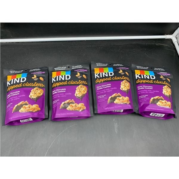 Kind Dipped Clusters Dark Chocolate Vanilla Cashew (4 x 113g)