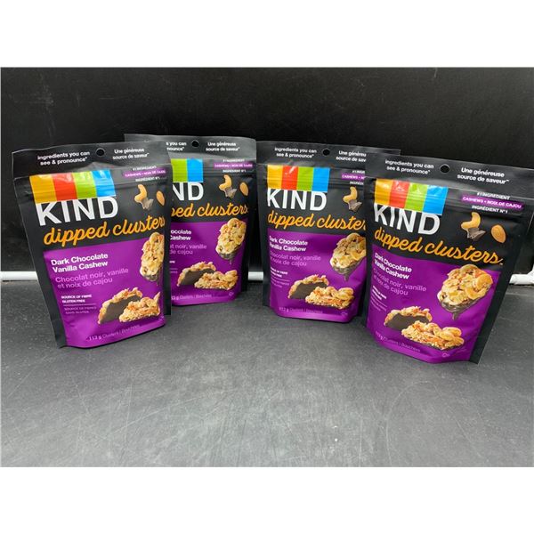 Kind Dipped Clusters- Dark Chocolate Vanilla Cashew (4 x 113g)