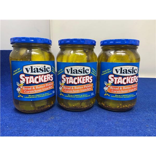 Vlasic Stackers Bread & Butter Pickles (3 x 500ml)