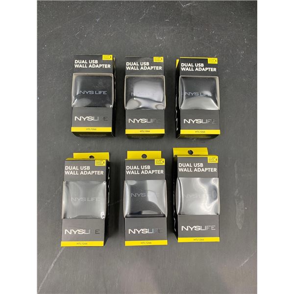 Dual USB Wall Adapter (6ct)
