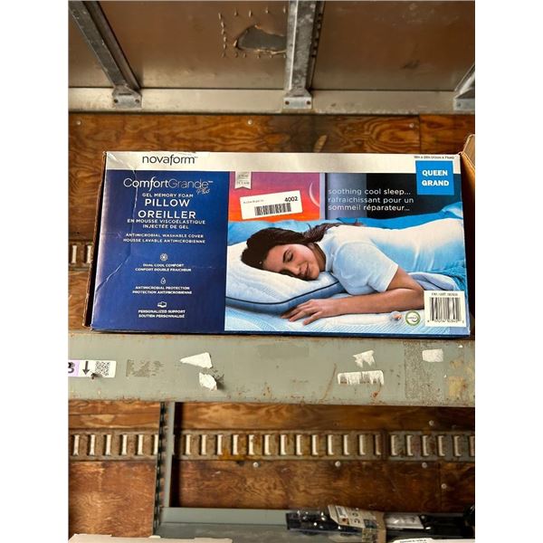 Nova Form Gel Memory Foam Pillow Queen Size