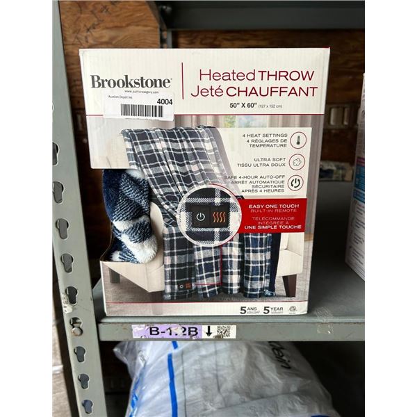 Brookstone Heated Throw 50" x 60"