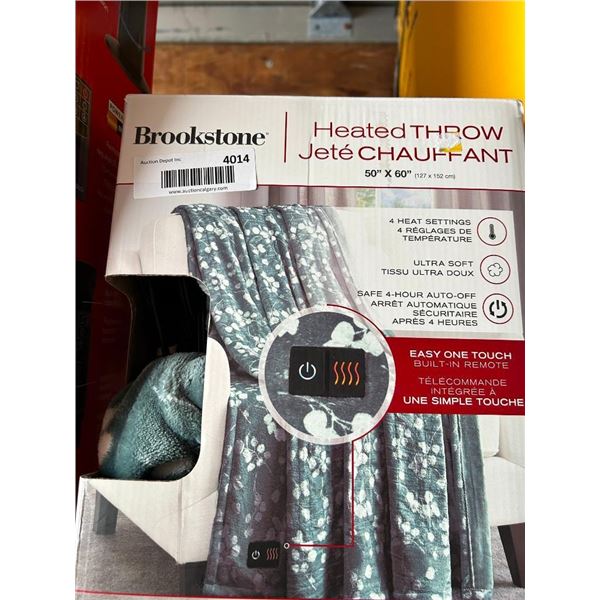 Brookstone Heated Throw 50in x 60in