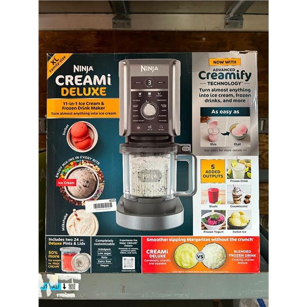 Ninja Creami Deluxe 11 in 1 Ice Cream & Frozen Drink Maker