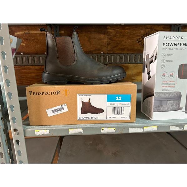 Mens Prospector Brown Boots Size 12