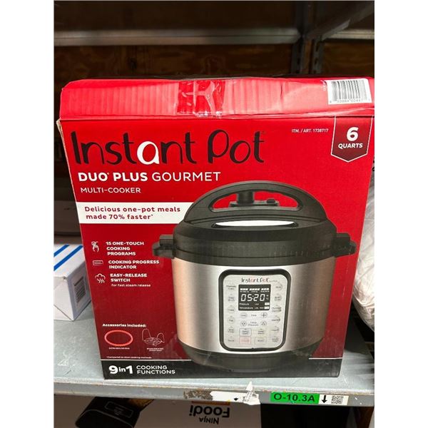 Instant Pot Duo Plus Gourmet Multi Cooker