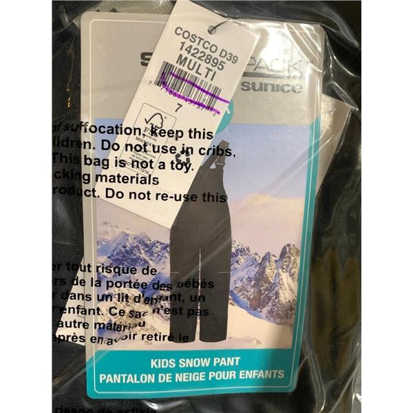 Sunice Kids Snow Pants Black Size 7