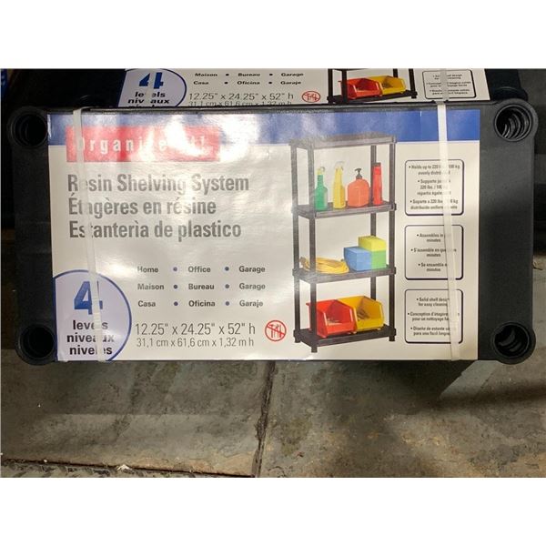 Organize It! Resin Shelving System 4 Levels