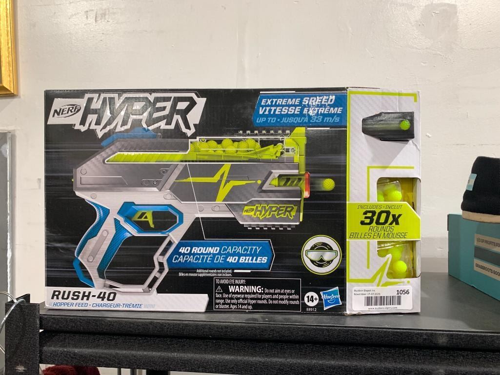 Hyper Hopper Nerf Cannon Hyper Extreme Speed Rush 40 Hopper Feed