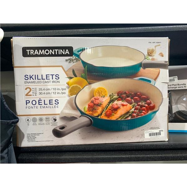 Tramontina Enameled Cast Iron Skillets 2 Piece