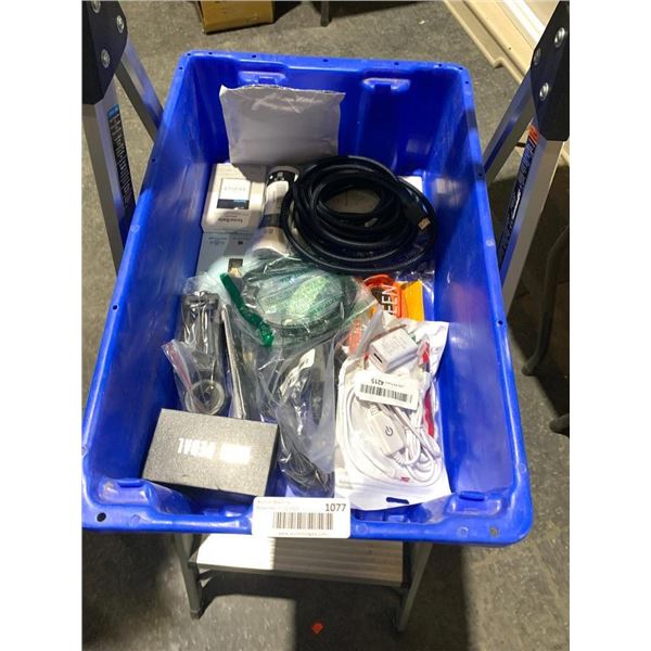 Assorted Bin Of Electronics - Bin Included